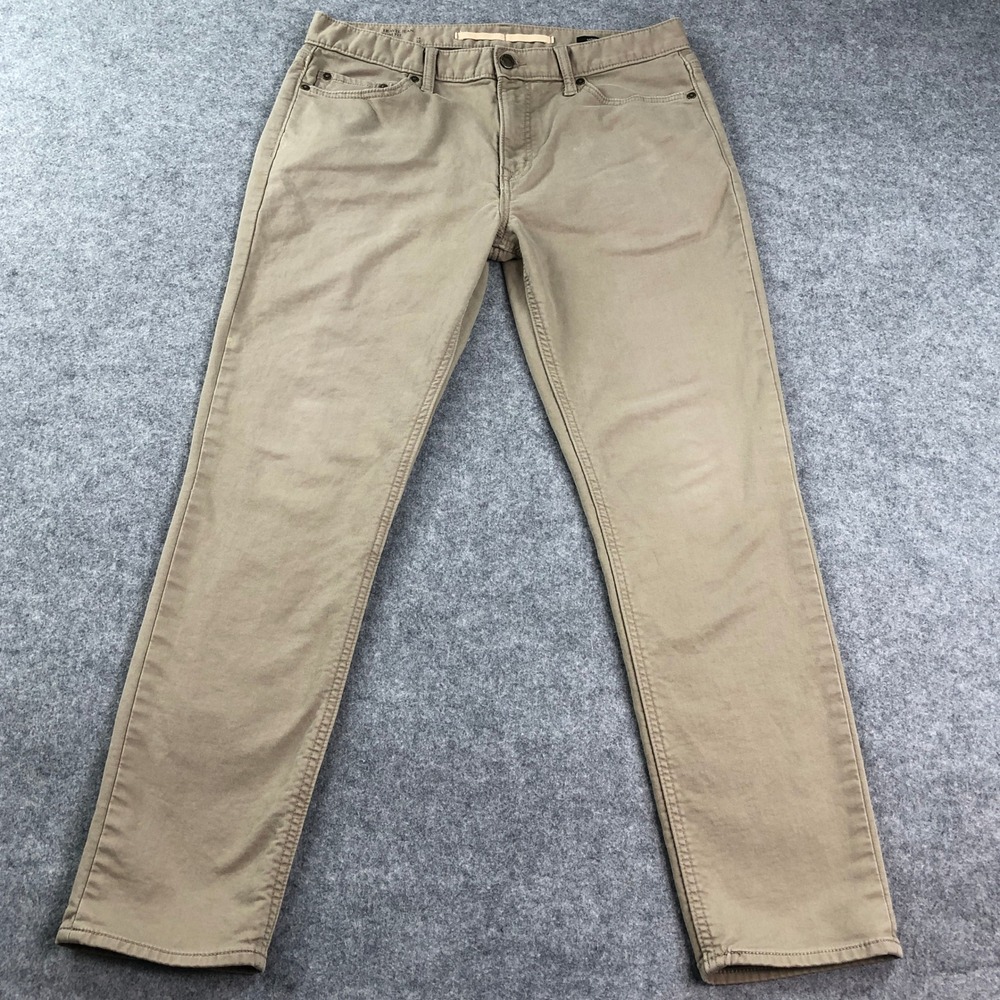 Banana Republic Travel Jean Mens Jeans 34x32 (fits 34x30) Khaki Slim Fit Wash